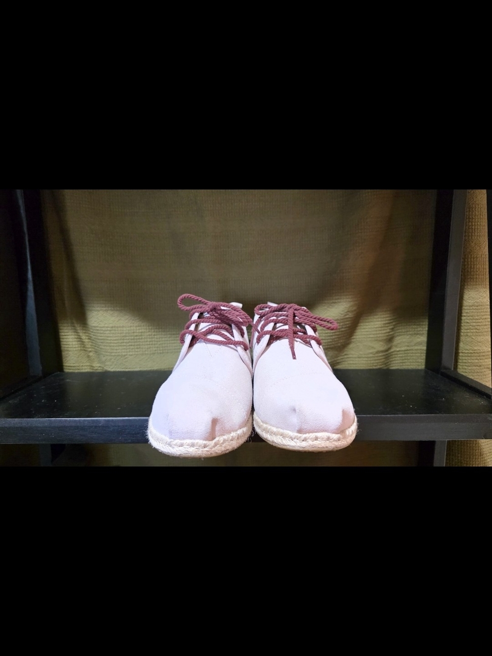Toms Pink Espadrille Lace-Up Shoes